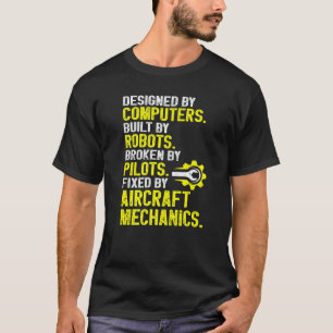T-shirt Mécanique de l'aviation de l'aéronef Mécanique de 