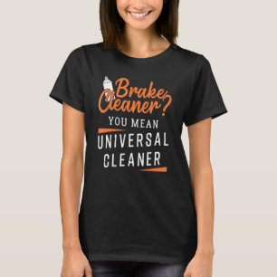 T-shirt Mécanique de voiture Conception Nettoyeur de frein