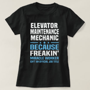T-shirt Mécanique d'entretien d'ascenseur