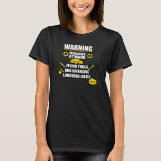 T-shirt Mécanique Funny Horaire Taux Horaire Travail Garag
