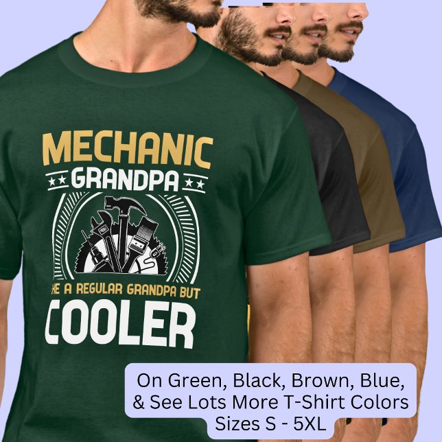 T-shirt Mécanique grand-père Glacière avec outils (Créateur téléchargé)