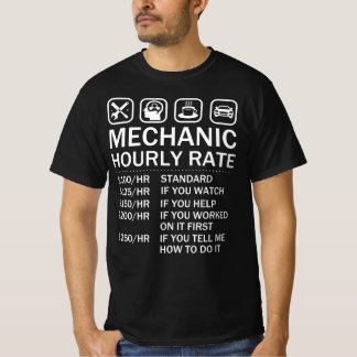 T-shirt Mécanique Horaire Taux Automobile Mécanique