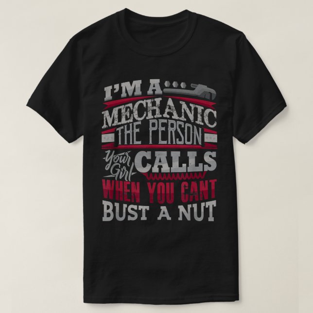 T-shirt Mécanique La personne que votre fille appelle ne p (Design devant)