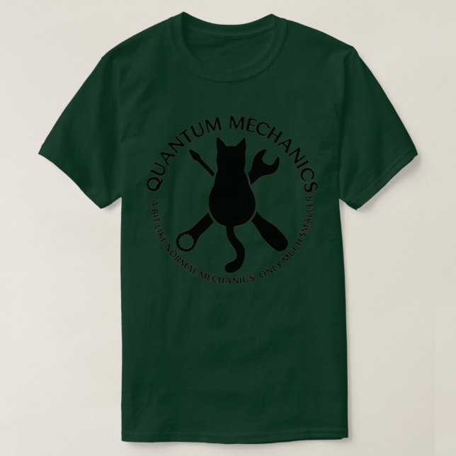 T-shirt Mécanique quantique Un schrodinging petit chat 1 (Design devant)