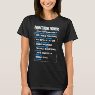 T-shirt Mécanique Sarcastique Ingénierie Amusement Compren