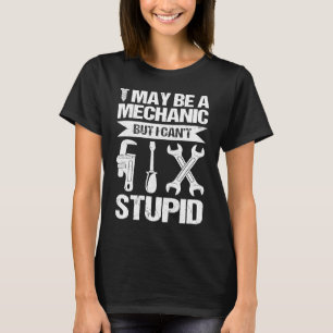 T-shirt mécanique texte papa jeu de mots