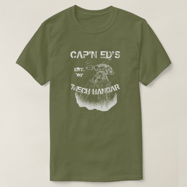 T-shirt Mech de hangar de Cap'n Ed ' (Design devant)