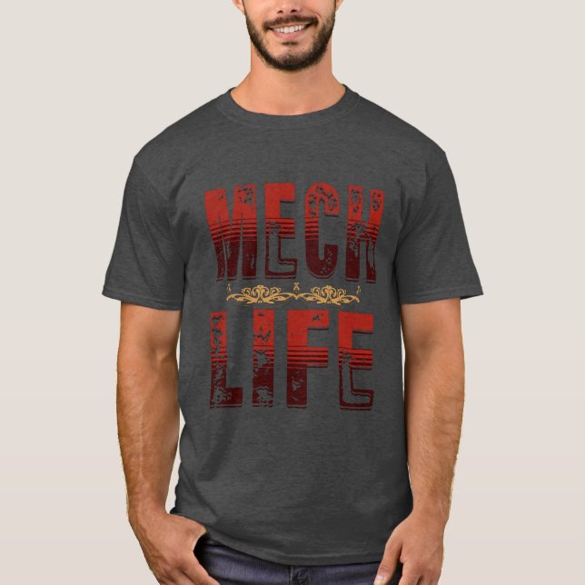 T-shirt Mech Life, chemise de technologie de combat (Devant)