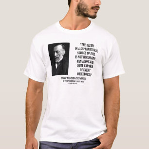 T-shirt Méchanceté capable d'homme mauvais de source de