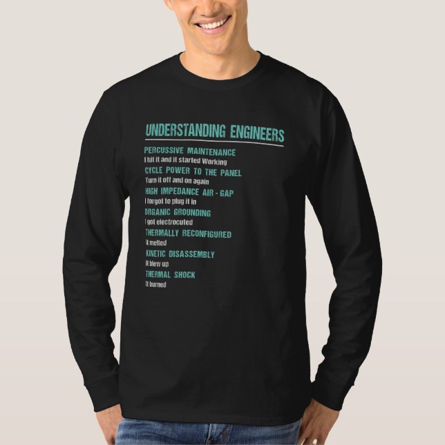 T-shirt Mechanical Sarcastic Engineering  Understanding En (Devant)
