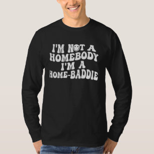 T-shirt Méchante maison heureuse sourire groovy sur le dos