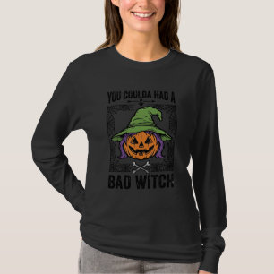 T-shirt Méchante Sorcière Drôle de Citrouille d'Halloween