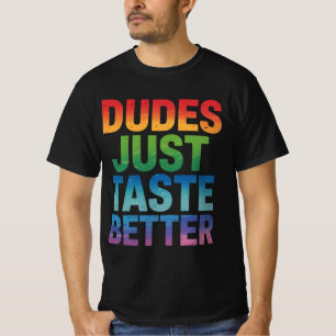 T-shirt Mecs Ont Juste Meilleur Goût Drôle Fierté Gay LGBT