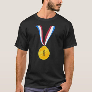 T-shirt Médaille de la première place pour les gagnants et