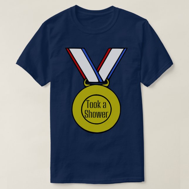 T-shirt Médaille d'or de douche (Design devant)