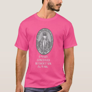 T-shirt Médaille Miraculeuse Maire Notre Dame Catholique