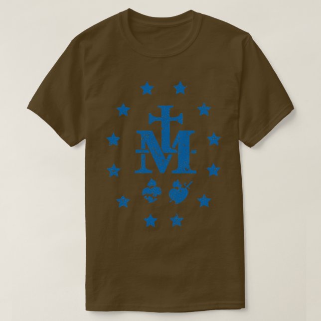 T-shirt Médaille miraculeuse unique parmi toutes les médai (Design devant)