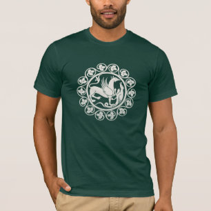 T-shirt Médaillon de combat de griffon médiéval