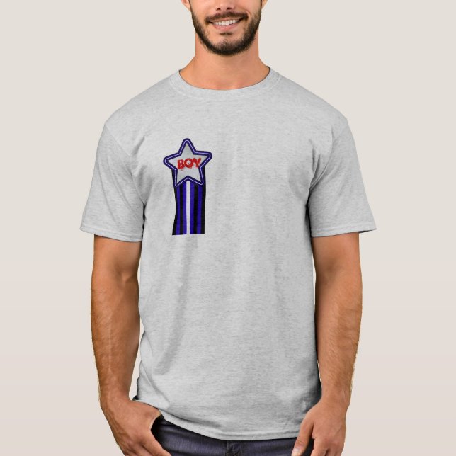 T-shirt Médaillon en cuir de garçon (Devant)