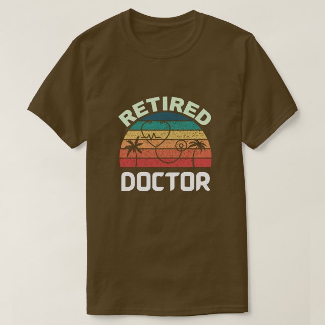 T-shirt Médecin à la retraite Funny Cadeau de retraite vin (Design devant)