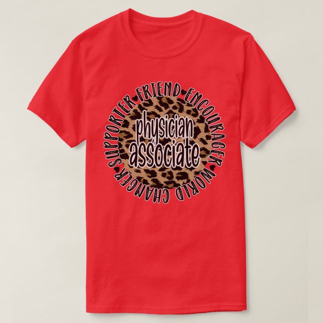 T-shirt Médecin Associé Coeur PA Appréciation Cadeaux 4 (Design devant)
