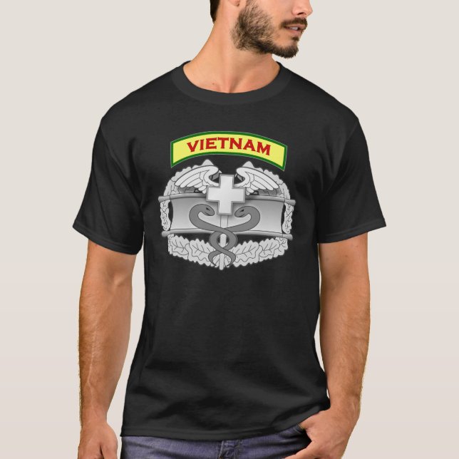 T-shirt Médecin de combat - vétéran du Vietnam (Devant)