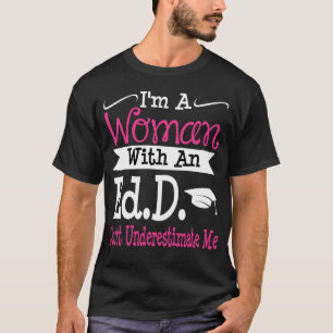 T-shirt Médecin de l'éducation EdD Dons à ses femmes