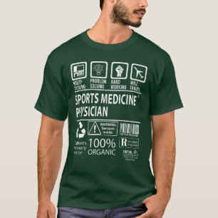 T-shirt Médecin de médecine sportive multitâche J drôle