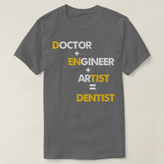 T-shirt médecin dentiste drôle dentiste (Design devant)