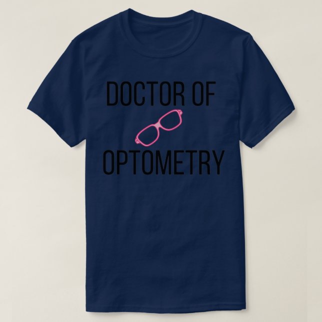 T-shirt Médecin des lunettes d'optométrie 4 (Design devant)