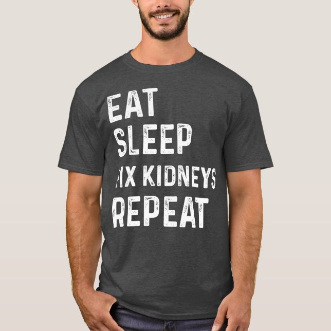 T-shirt Médecin du rein Dons Dialyse Technologie Néphrolog (Devant)