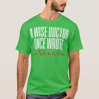 T-shirt Médecin écriture manuscrite Médicale