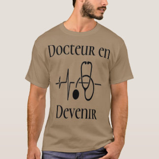 T-shirt médecin en cours de fabrication t
