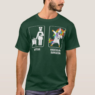 T-shirt Médecin Et Chirurgien Vasculaire Unicorn Dabbing C