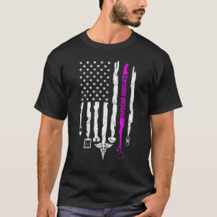T-shirt Médecin patriotique Associé USA Drapeau PA Infirmi