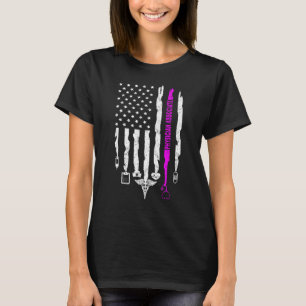 T-shirt Médecin patriotique Associé USA Drapeau PA Infirmi