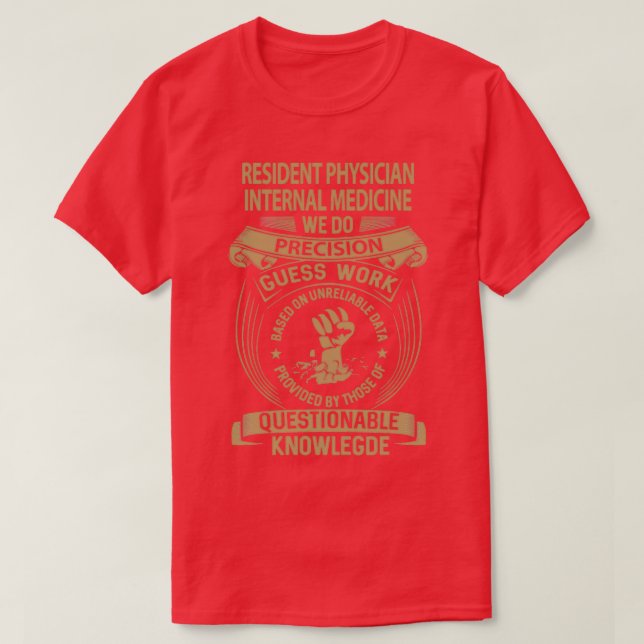 T-shirt Médecin Résident Médecine Interne Nous Faisons Pre (Design devant)