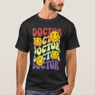 T-shirt médecin rétro sourire face Médicale étudiant vinta