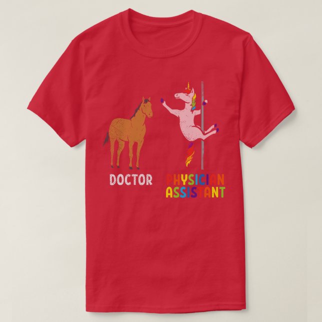 T-shirt Médecin vs Médecin Assistant (Design devant)
