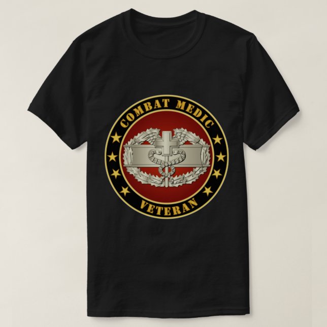 T-shirt Médecine de combat - Ancien combattant - Médecine  (Design devant)
