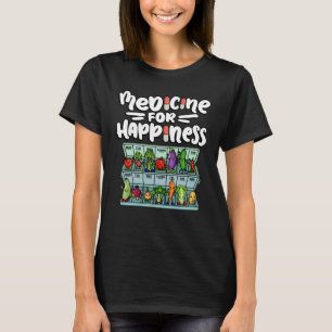 T-shirt Médecine Pour Le Bonheur Dose Légumineuse Quotidie