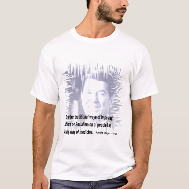 T-shirt Médecine socialisée - Reagan (Devant)
