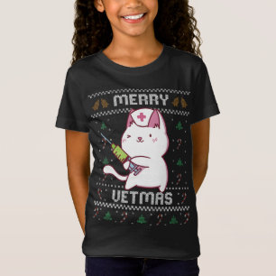 T-Shirt Médecine vétérinaire Cute chat Vet Vilain Noël Vil
