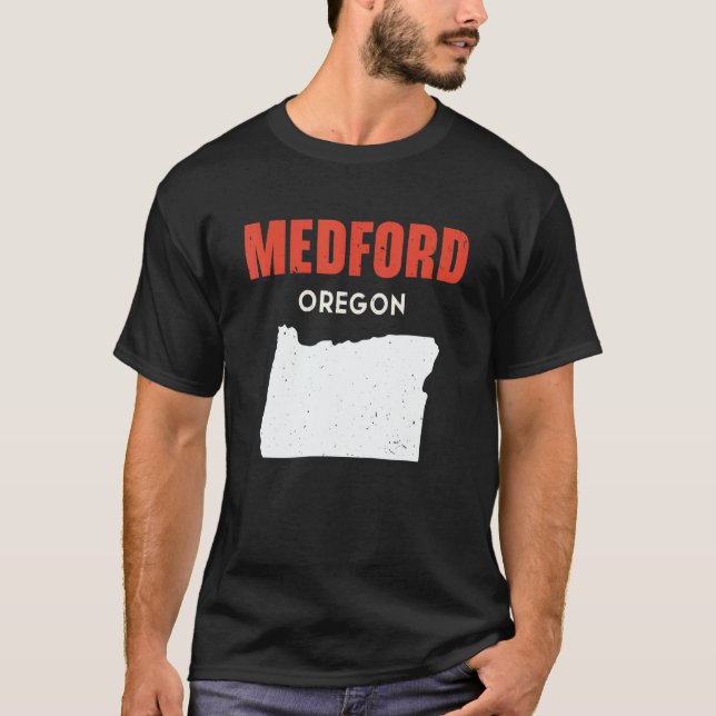 T-shirt Medford Oregon USA State America Travel Oregonian (Devant)