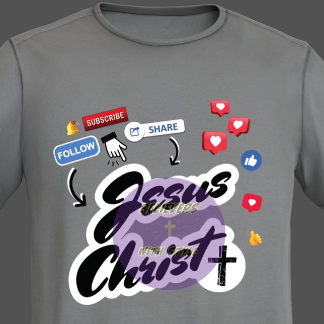 T-shirt Médias sociaux - chrétien (Créateur téléchargé)