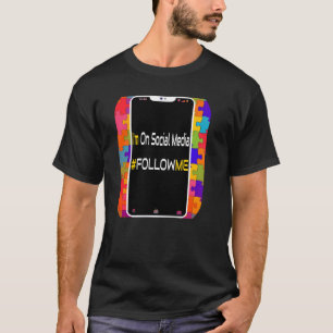 T-shirt Médias Sociaux Cool Pour Les Personnes Avec Des C