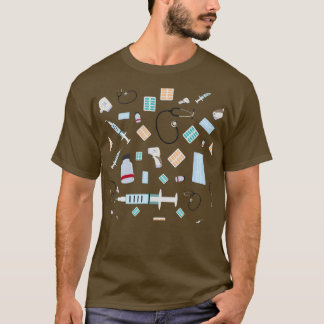 T-shirt Medical seamless pattern Best medical graduation g