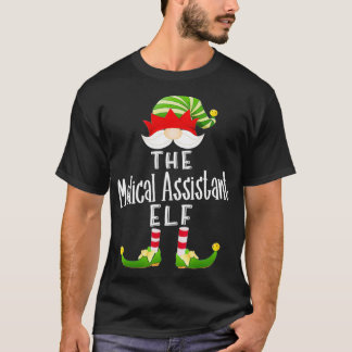 T-shirt Médicale Assistant Elf Group Christmas Funny Pajam