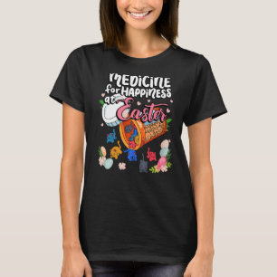 T-shirt Médicament Pour Le Bonheur À Pâques Nuée De Chats