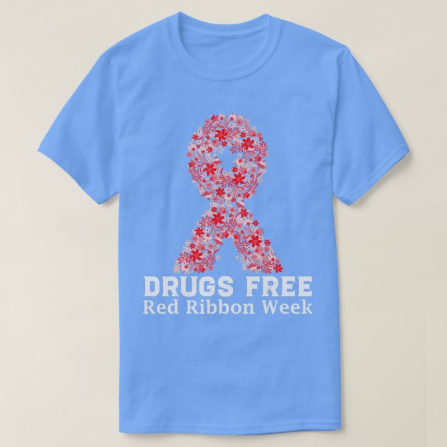 T-shirt Médicaments Sans Ruban Rouge Semaine du Ruban Sens (Design devant)